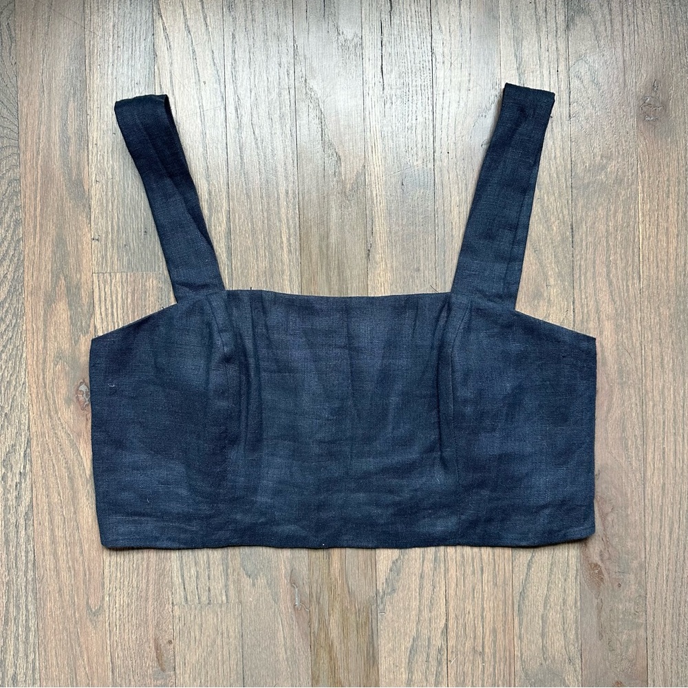 Reformation Black Sleeveless Top